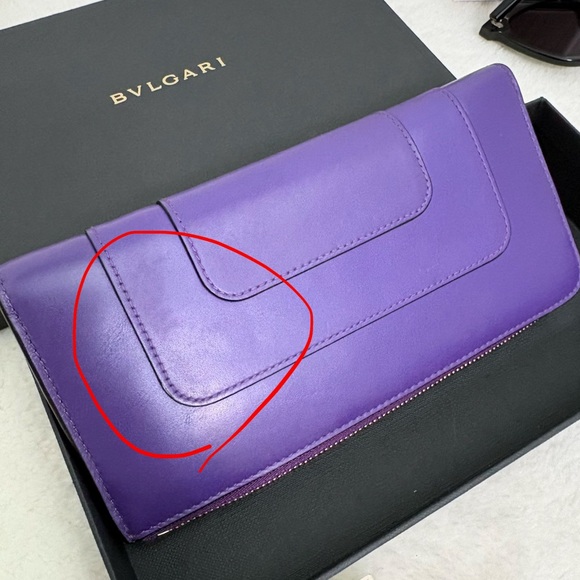 Authentic Bvlgari Serpenti Forever  Leather Zip Wallet - Picture 8 of 15